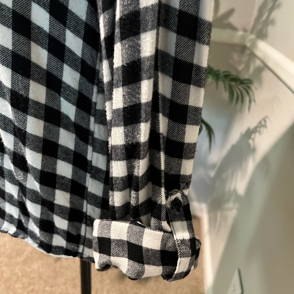 Stitch Fix Market & Spruce Buffalo Plaid Blouse - Picture 2 of 5